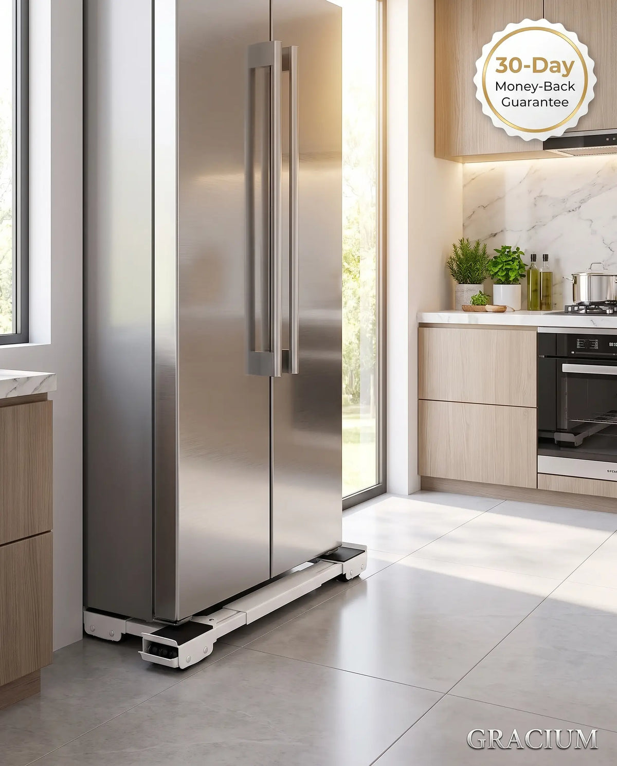 Gracium™ Adjustable Appliance Moving Base – Effortless Moving & Easy Cleaning Solution” (Pair) ⁠