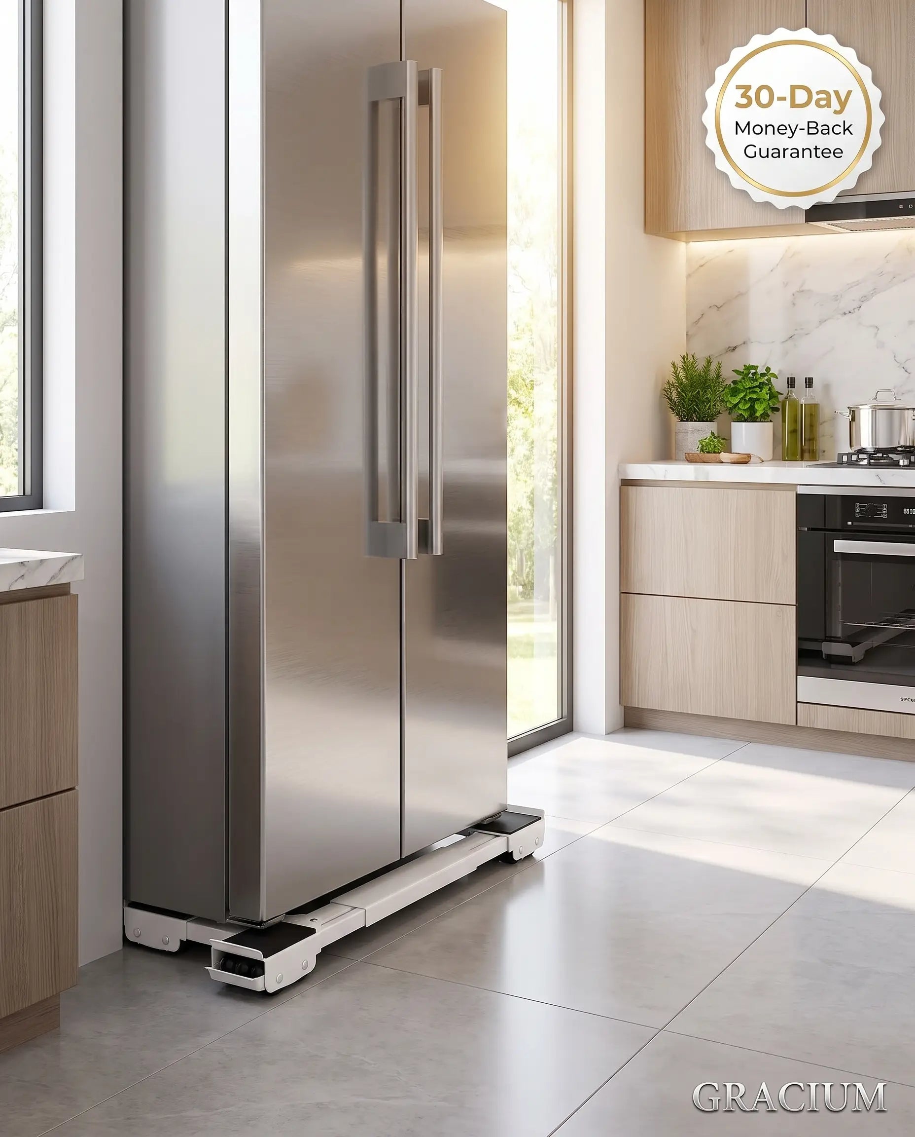 Gracium™ Adjustable Appliance Moving Base – Effortless Moving & Easy Cleaning Solution” (Pair) ⁠